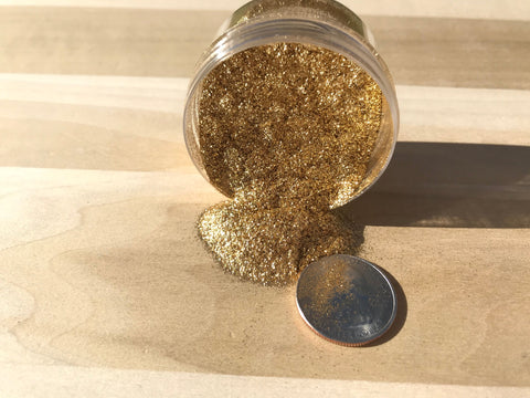 Super fine gold brass metallics