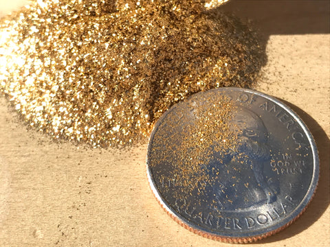 Super fine gold brass metallics